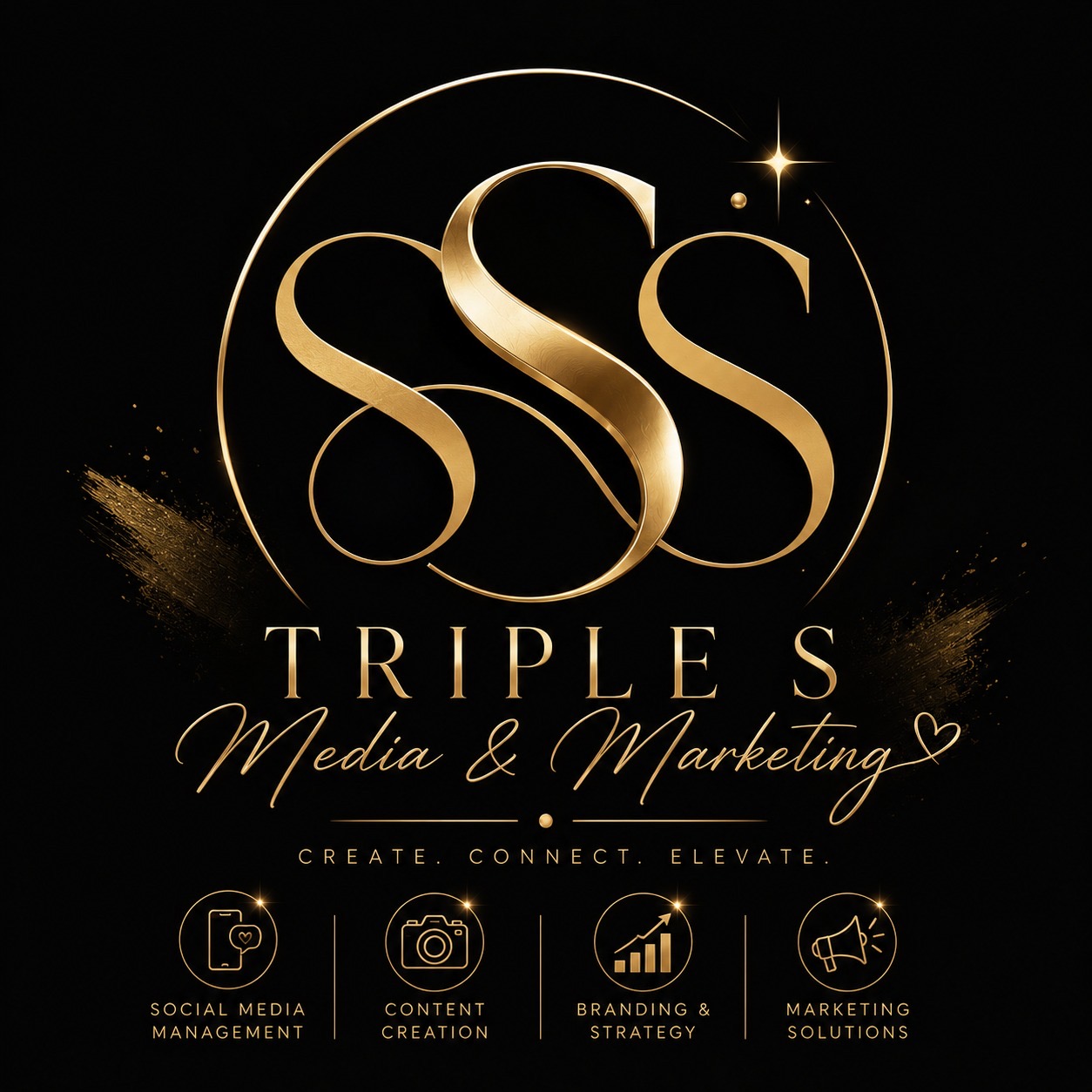 Triple S Media & Marketing logo